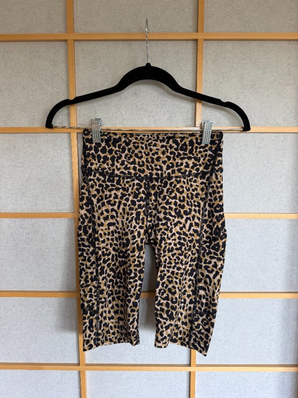 Outdoor Voices Biker Short - Leopard - XS